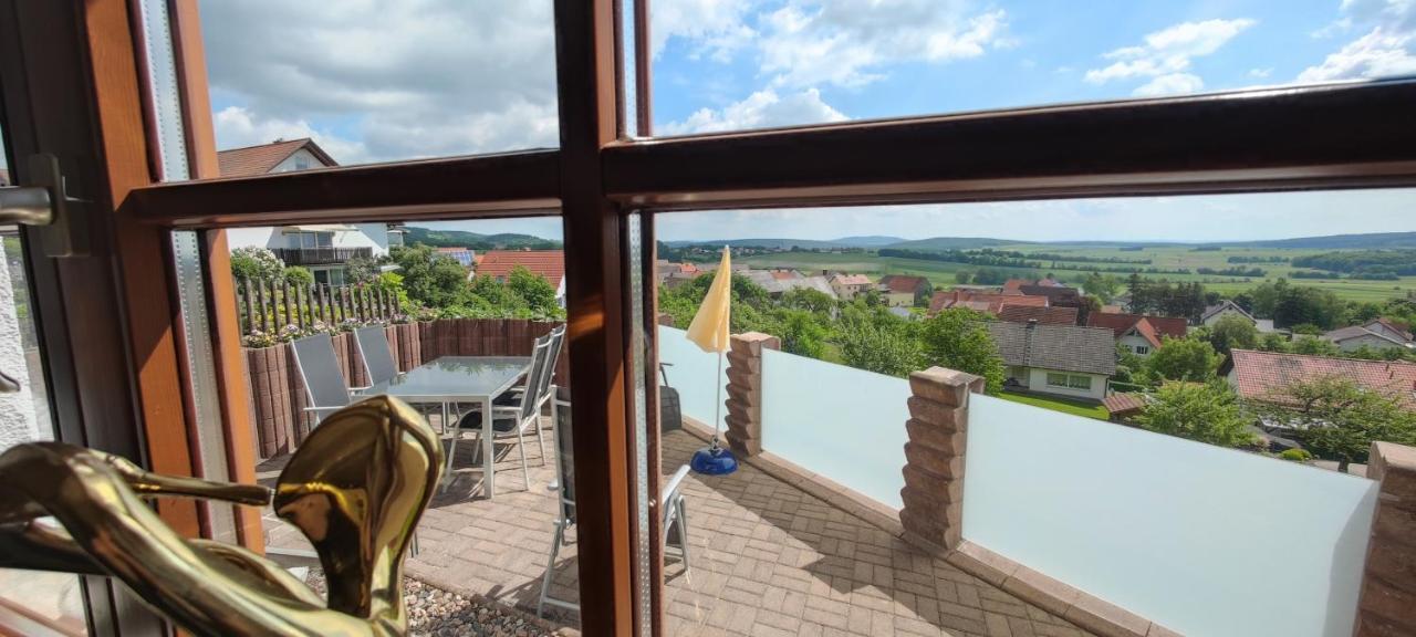 Ferienwohnung Look Wide Oberelsbach Buitenkant foto